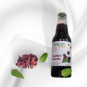 BISSAP-MENTHE - PACK de 6 Bouteille de 30cl