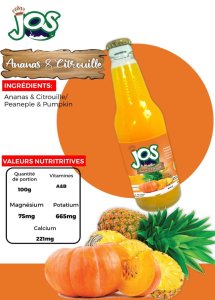 Jus JOS - Carton de 24 x 30cl | 7 Saveurs Naturelles Disponibles